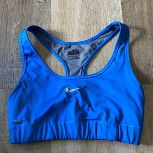 blue nike sports bra